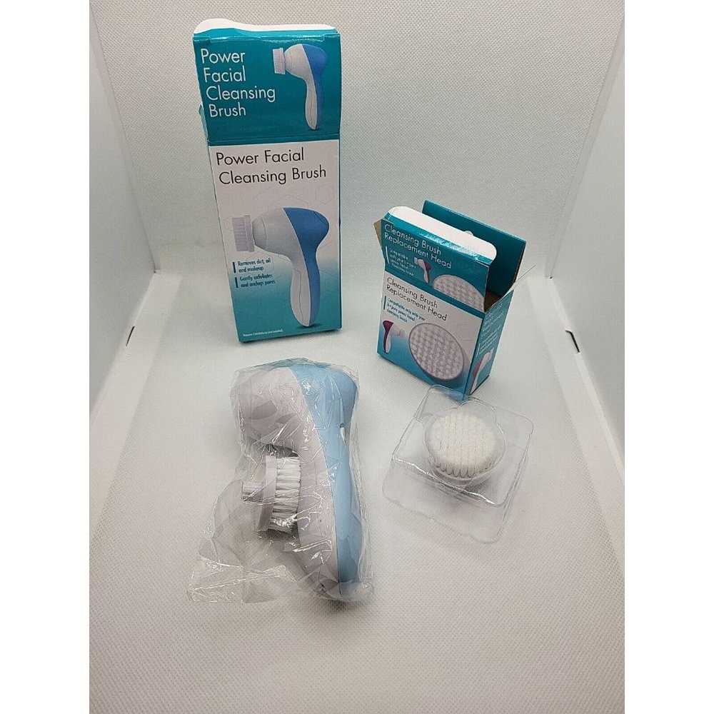 b·pure Power Facial Cleansing Brushes and Replacement Brush Heads (Blue) - Picture 6 of 6